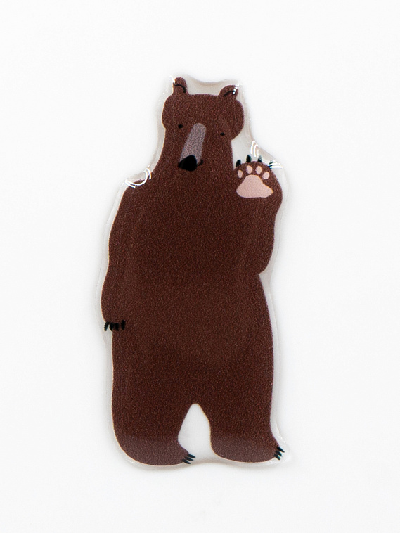 Стикер объемный "Медведь" 606x758